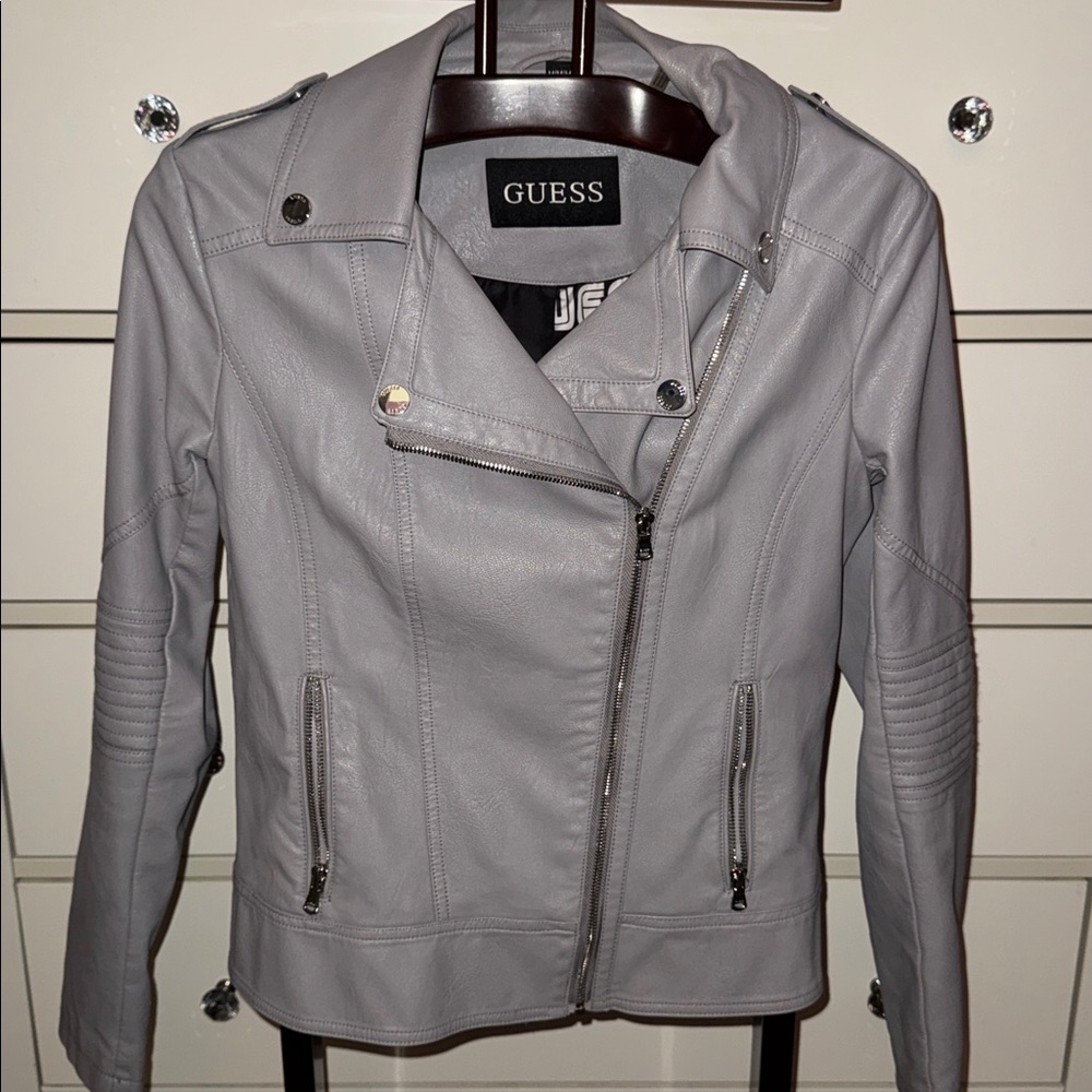 GUESS Gray Biker Jacket